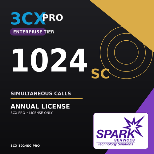 3CX 1024SC PRO Annual License from SPARK Services