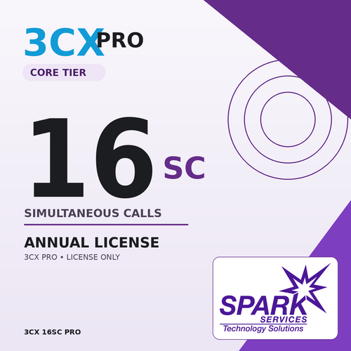 3CX 16SC PRO Annual License from SPARK Services