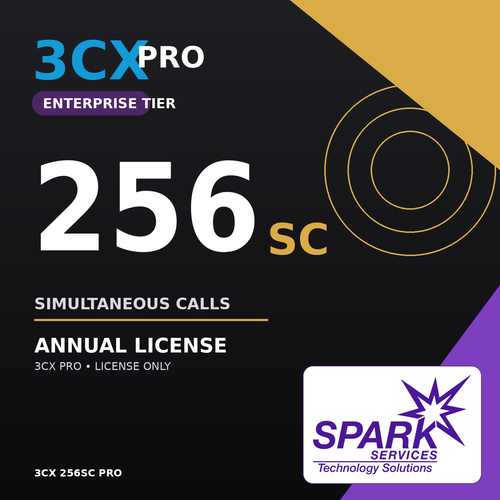 3CX 256SC PRO Annual License from SPARK Services