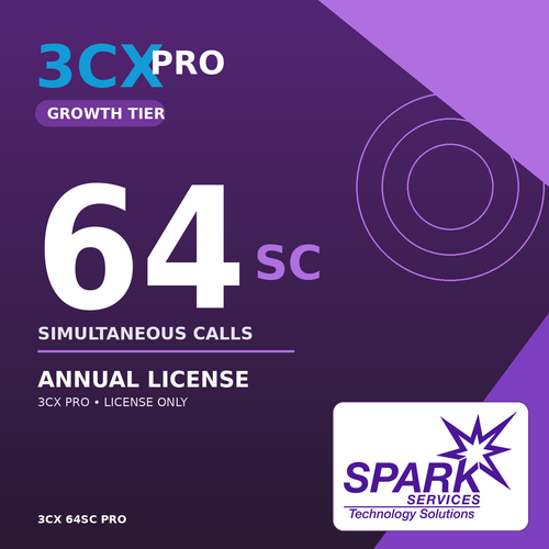3CX 64SC PRO Annual License from SPARK Services