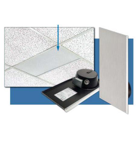 2 PACK 1X2 Drop Ceiling Speaker Off WH