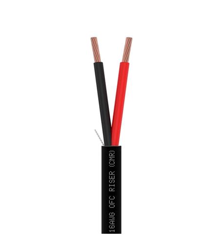 500' 16AWG 2C SPEAKERWIRE BLACK