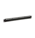 PATCH PANEL,CAT 6, FEED-THRU 24-P,1RMS
