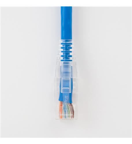 PATC CORD CAT6 CLEAR BOOT 25' BLUE