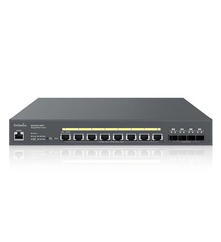 10-Gigabit 8-port PoE++ layer 2+ switch