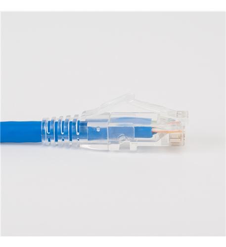 PATC CORD CAT6 CLEAR BOOT 25' BLUE