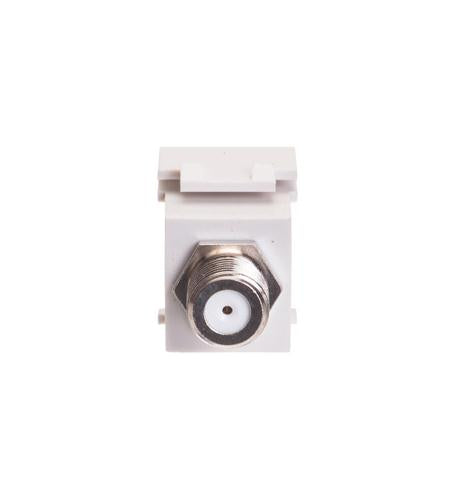 MODULE, F-TYPE, NICKEL PLATED, WHITE
