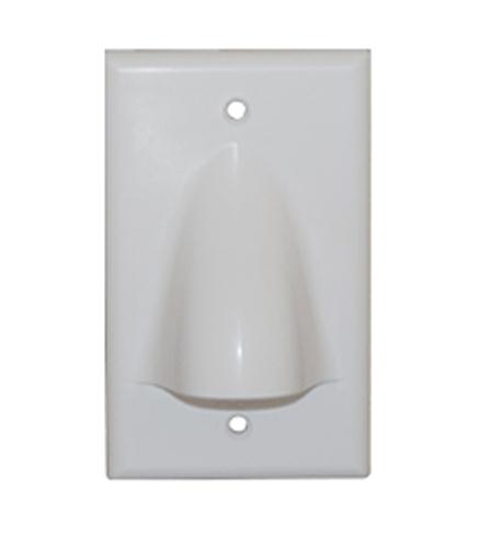 FACEPLATE 1 GANG BULK NOSE WHITE