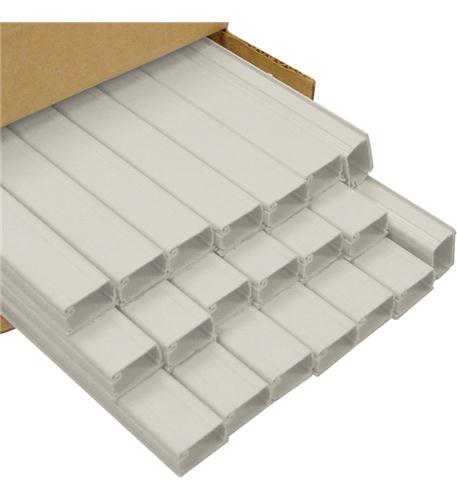 RACEWAY, .75inW X .5in H X 6'L, WHITE