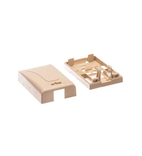 SURFACE MOUNT BOX, ELITE, 1-PORT, IVORY