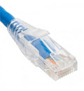 PATCH CORD, CAT5e, CLEAR BOOT, 5' BLUE