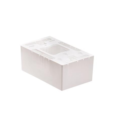 MOUNTING BOX, 1-GANG, WHITE