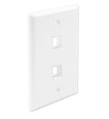 FP02PWH-SPK FACEPLATE 2 PORT 25 PK WHITE