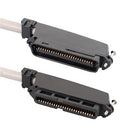 25-PAIR CABLE ASSEMBLY, F-M, 90°, 10'
