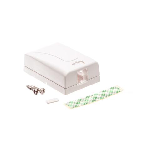 SURFACE MOUNT BOX, ELITE, 1-PORT, WHITE