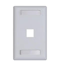 FACEPLATE, ID, 1-GANG, 1-PORT, 10PK, WH