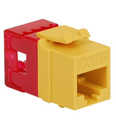 MODULE, CAT 6, HD, YELLOW