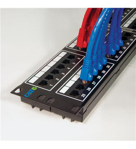 PATCH PANEL, CAT 6, 48-PORT, 2 RMS