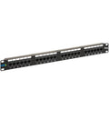 PATCH PANEL, CAT 6, 24-PORT, 1 RMS