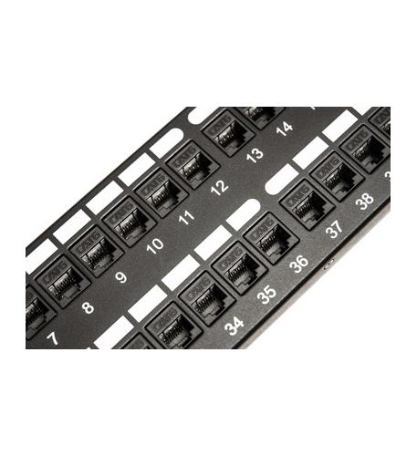 PATCH PANEL,CAT 6, FEED-THRU 48-P,2RMS